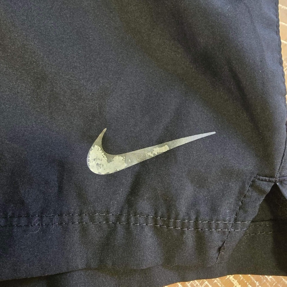 Nike Dri-FIT Running Shorts Mens Large Black Mesh Inset Athletic Gym Training - Picture 3 of 8